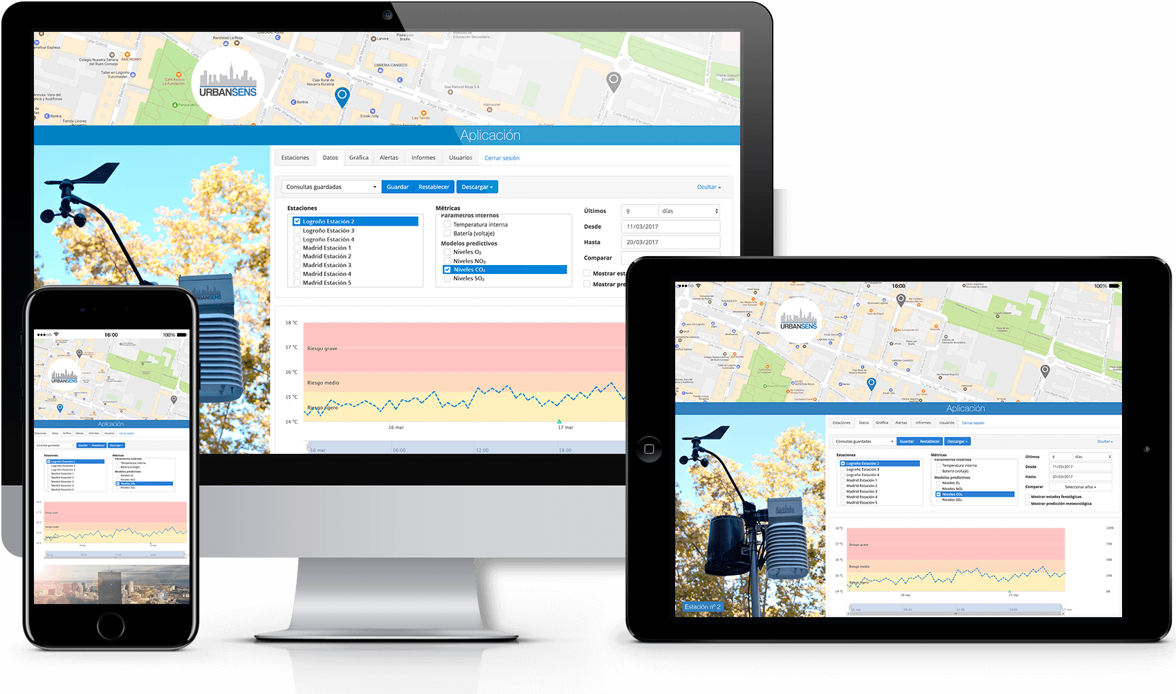 Urbansens application
